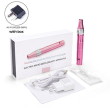 Load image into Gallery viewer, Electric Derma Pen Professional Wireless Skin Care Kit Tools Microblading Needles derma Tattoo Gun Tool Pen mesotherapy Dr pen