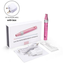 Load image into Gallery viewer, Electric Derma Pen Professional Wireless Skin Care Kit Tools Microblading Needles derma Tattoo Gun Tool Pen mesotherapy Dr pen