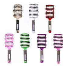 Load image into Gallery viewer, Hair Scalp Massage Comb Hairbrush Bristle Nylon Women Wet Curly Detangle Hair Brush for Salon Hairdressing Styling Tools
