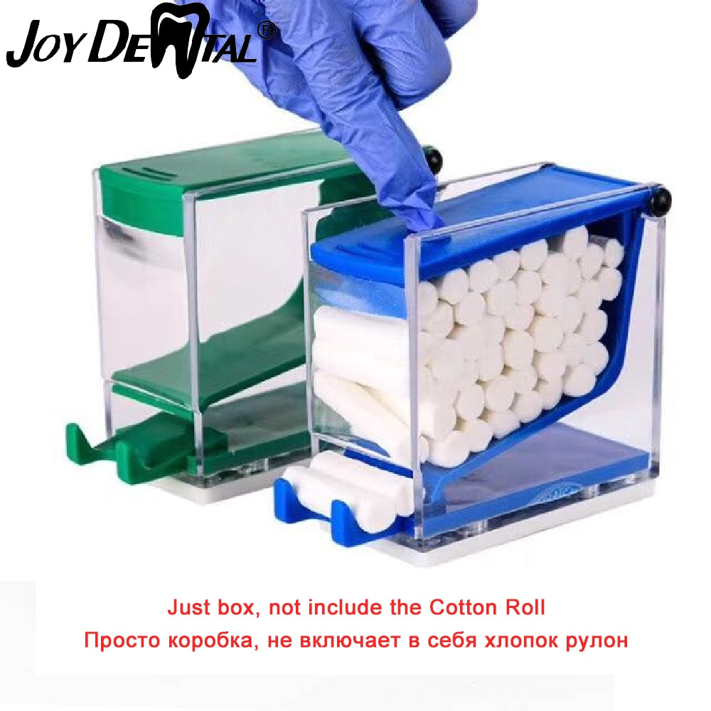 Dental Dentist Cotton Roll Dispenser Holder Press Type Hemostatic Cotton Box