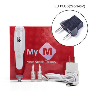 Bayonet Dr Pen Electric Micro needling pen Whitening Wrinkle remove Dr pen with 2pcs 12 pin Cartridge Needle Tips