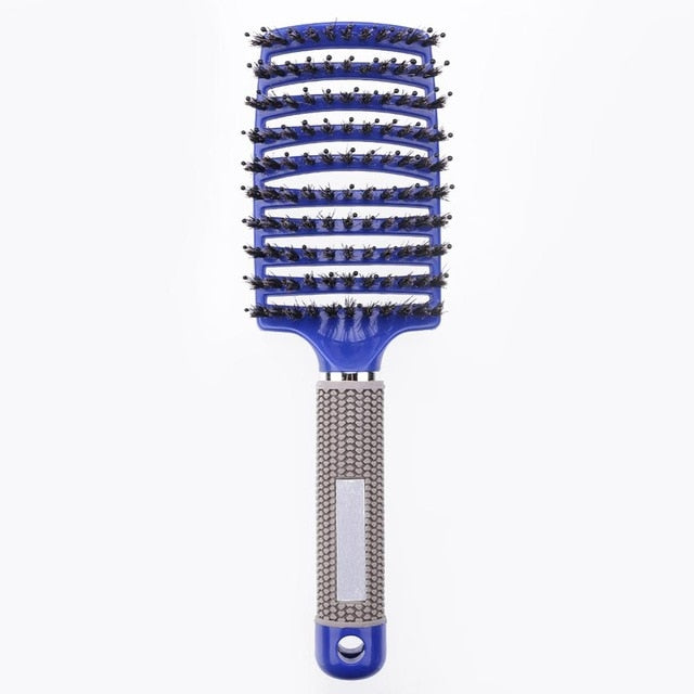 Hair Scalp Massage Comb Hairbrush Bristle Nylon Women Wet Curly Detangle Hair Brush for Salon Hairdressing Styling Tools