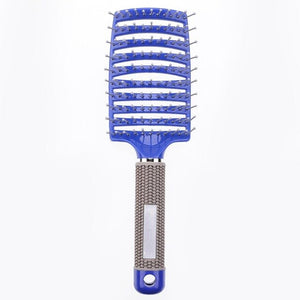 Hair Scalp Massage Comb Hairbrush Bristle Nylon Women Wet Curly Detangle Hair Brush for Salon Hairdressing Styling Tools