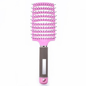 Hair Scalp Massage Comb Hairbrush Bristle Nylon Women Wet Curly Detangle Hair Brush for Salon Hairdressing Styling Tools