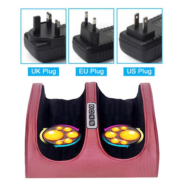 Foot Massage Machine Electric Shiatsu Foot Massager Heating Therapy Foot Massage Roller for Relief Leg Fatigue Women Men Gift