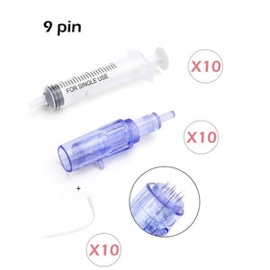 Hydra Injector Derma Pen 2 in 1 Nano Mesotherapy Microneedle Pen Mesogun Portable Smart Injector Pen Facial Treatment Machine