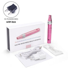 Load image into Gallery viewer, Electric Derma Pen Professional Wireless Skin Care Kit Tools Microblading Needles derma Tattoo Gun Tool Pen mesotherapy Dr pen
